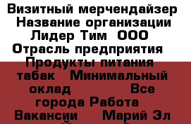 Визитный мерчендайзер › Название организации ­ Лидер Тим, ООО › Отрасль предприятия ­ Продукты питания, табак › Минимальный оклад ­ 25 100 - Все города Работа » Вакансии   . Марий Эл респ.,Йошкар-Ола г.